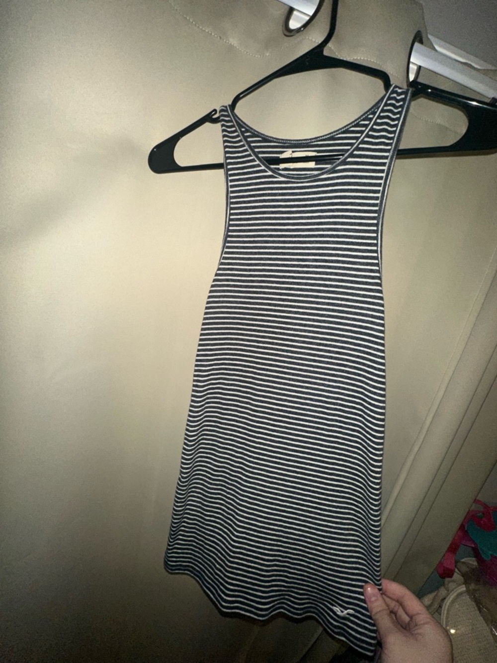 Y2K hollister tank top striped women’s size medium